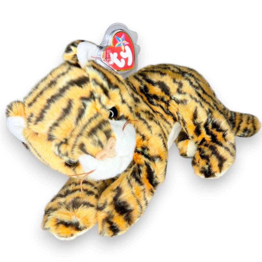 India the Tiger | Jungle Stripe Beauty | Mint Heart Tag TY Beanie Buddy
